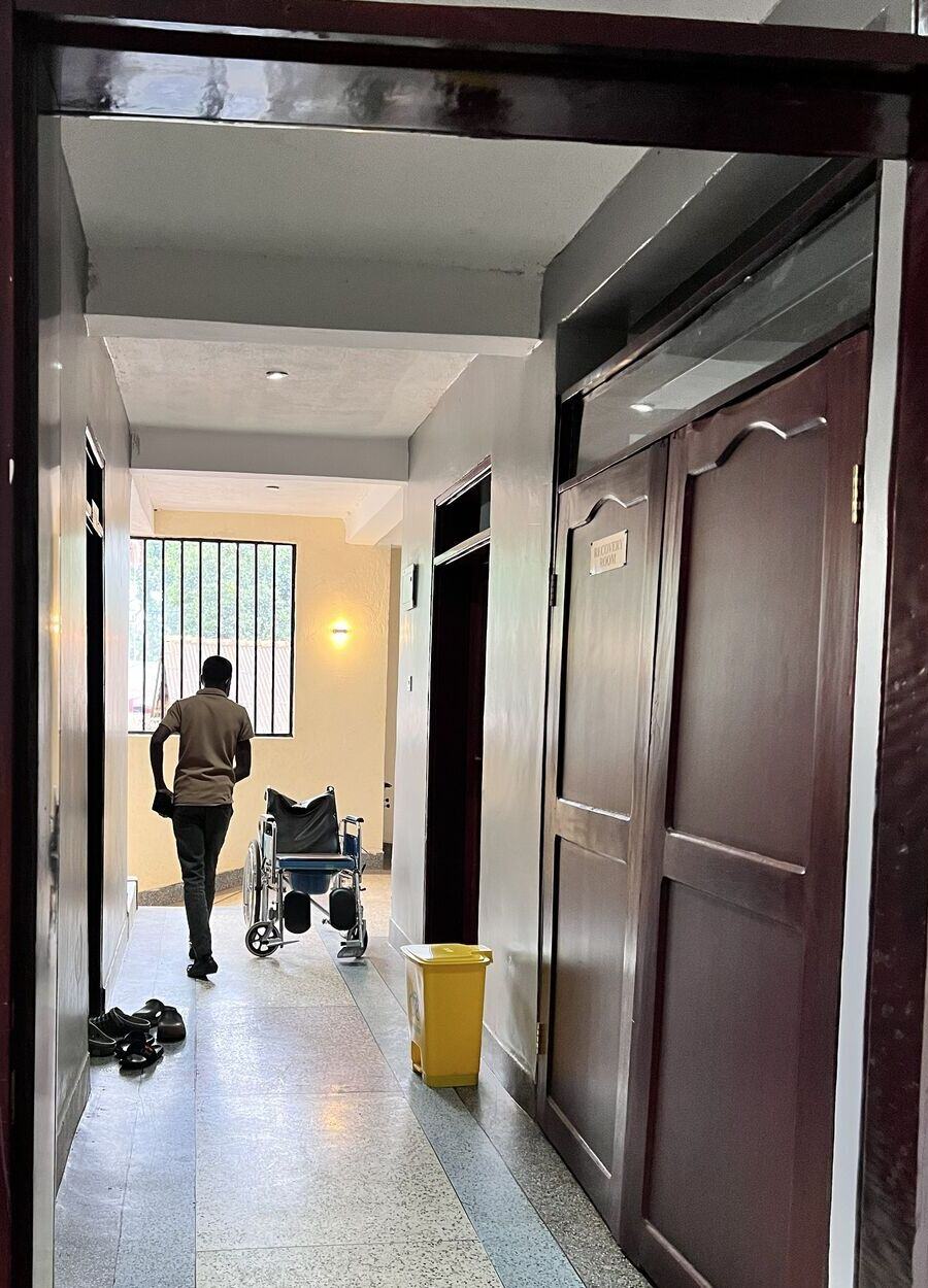 Recovery room corridor at Entebbe Medical Chambers